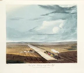 Ansicht der Eisenbahn über Chat Moss, 1831